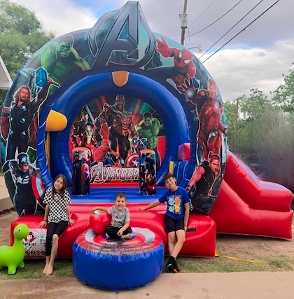 Avengers bounce house