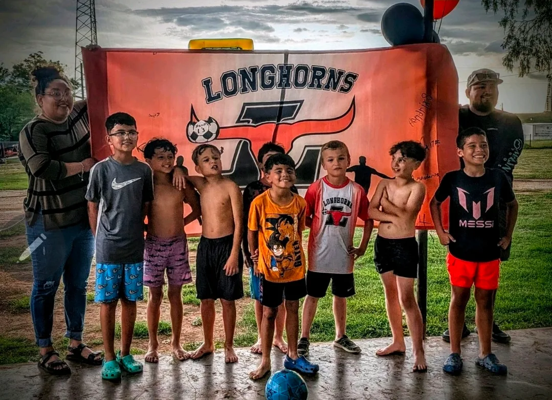 Award ceremony for the undefeated SASA Longhorns, hosted right here at Rockin' J! Congratulations on your season!